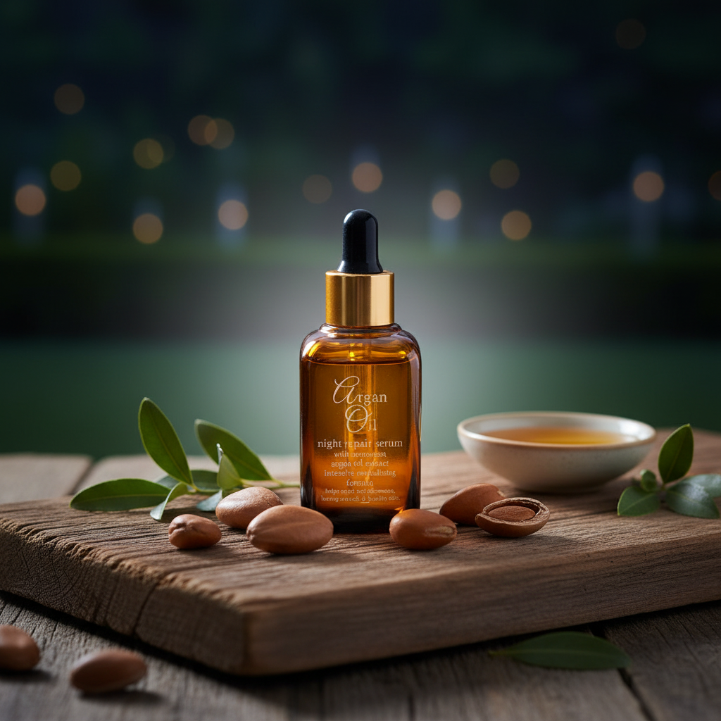 Argan Oil Night Repair Serum 50ml – Hydrating & Softening Overnight Facial Treatment