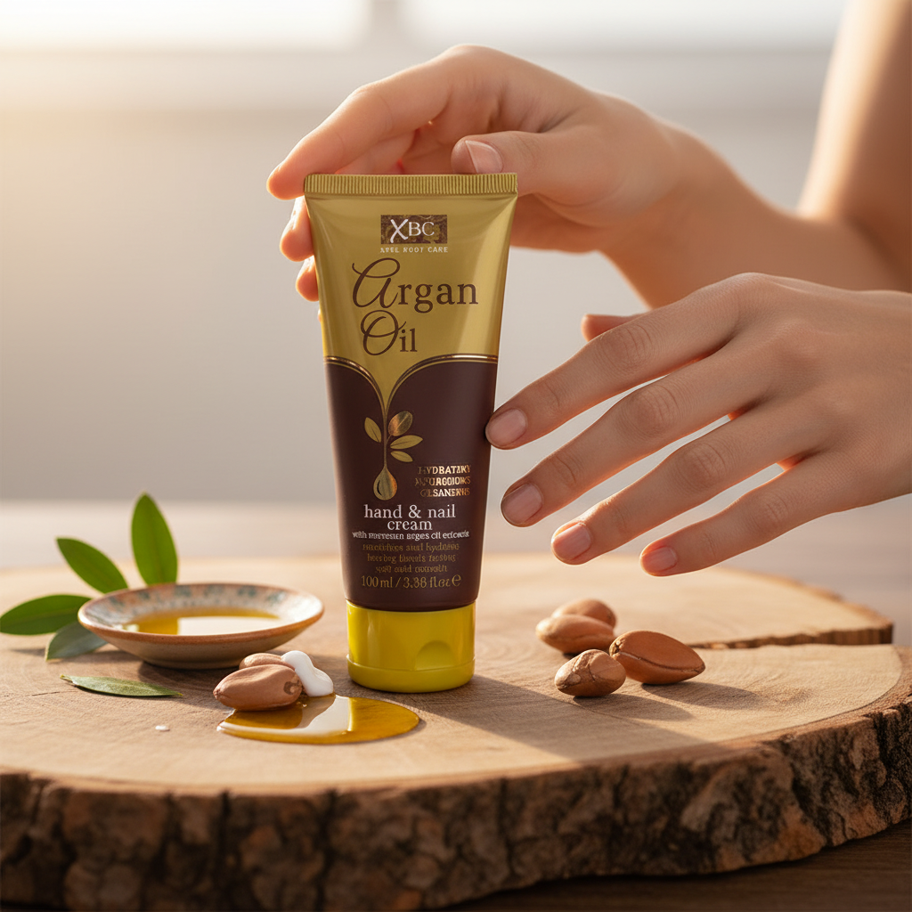 Argan Oil Hand & Nail Cream 100 ml – Daily Care, Fast Absorbing, For All Skin Types