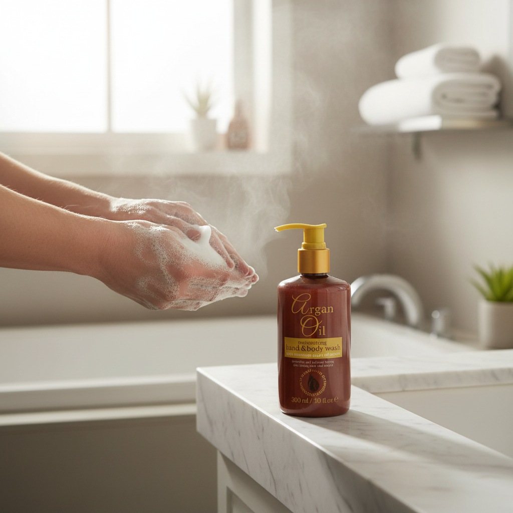 Argan Oil Hand & Body Wash 300ml – Nourishing, Gentle Daily Cleanser with Argan Oil