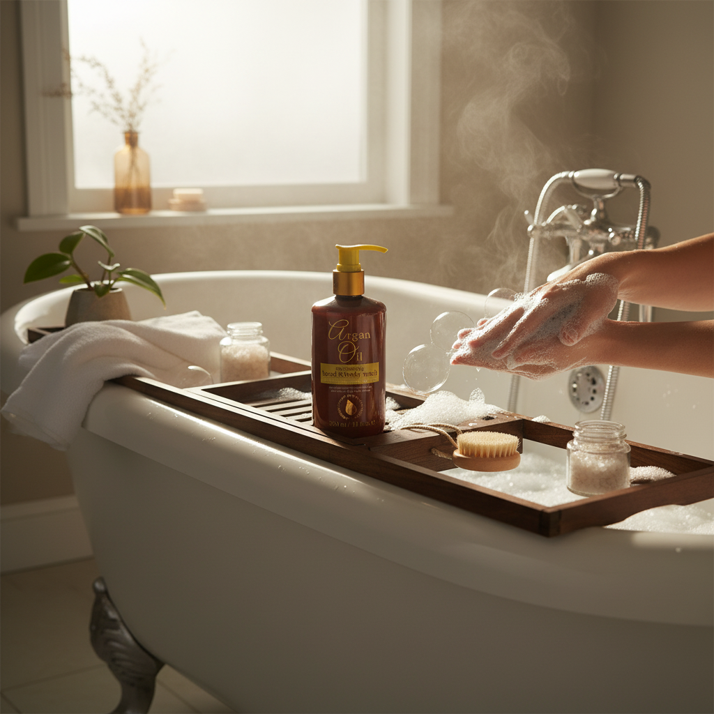Argan Oil Hand & Body Wash 300ml – Nourishing, Gentle Daily Cleanser with Argan Oil