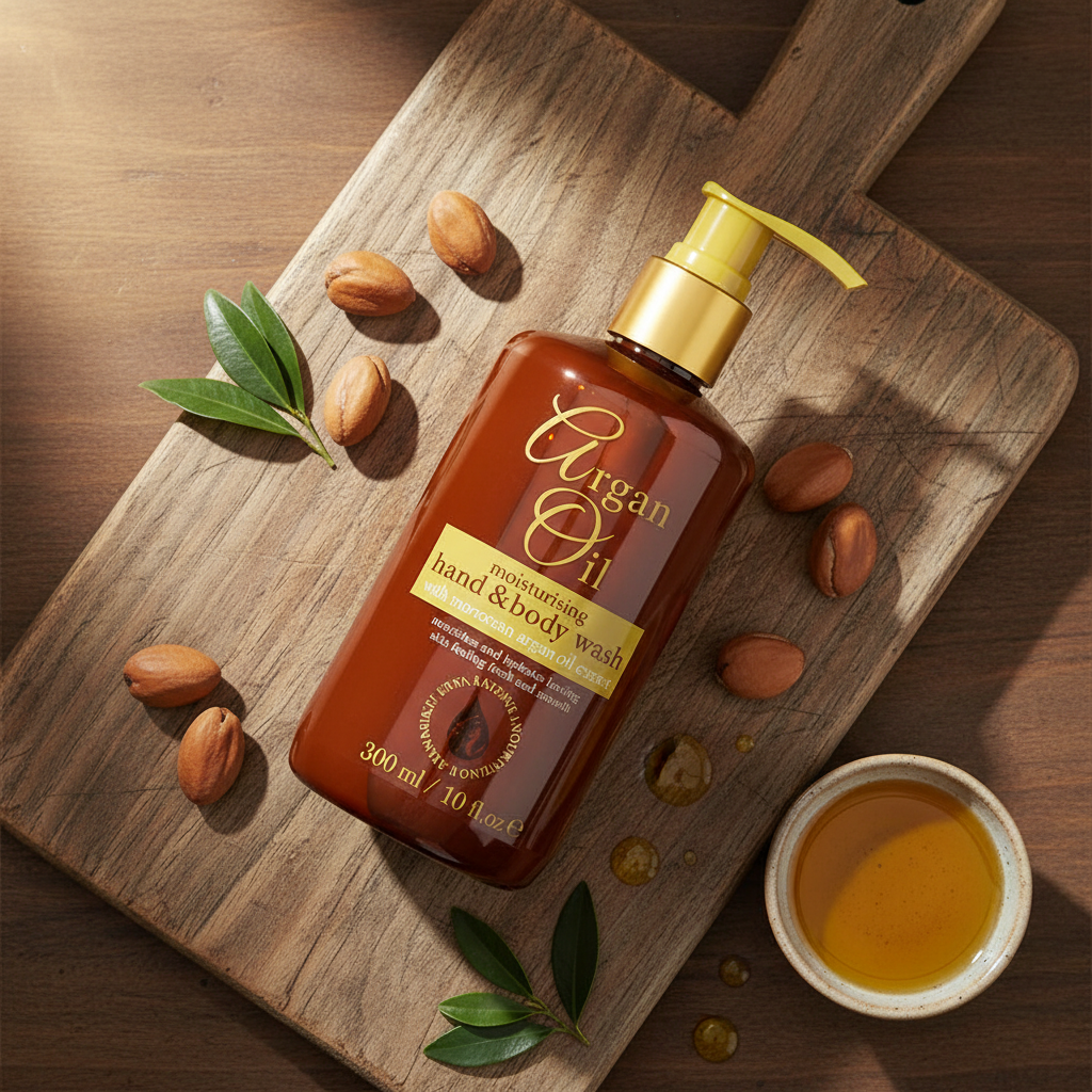 Argan Oil Hand & Body Wash 300ml – Nourishing, Gentle Daily Cleanser with Argan Oil