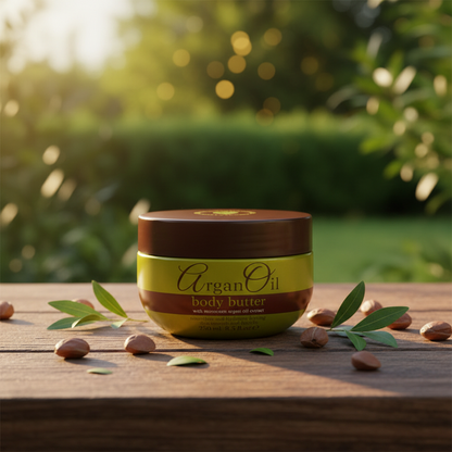 Argan Oil Body Butter 250ml – Rich Hydrating Moisturizer, Fast-Absorbing