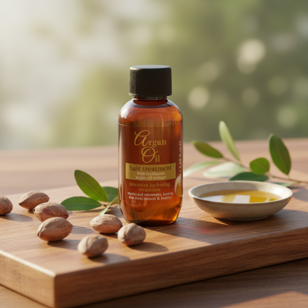 Argan Oil Hair Treatment 50ml – Hydrating & Nourishing Serum, Adds Shine & Protects Hair
