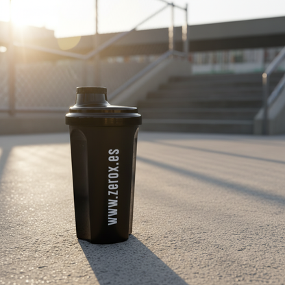 Zerox Protein Shaker Bottle Black 700ml – Leak-Proof BPA-Free Gym Shaker
