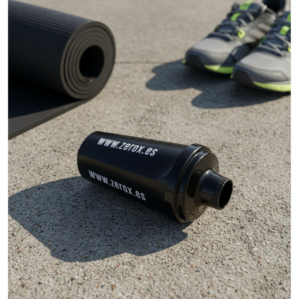 Zerox Protein Shaker Bottle Black 700ml – Leak-Proof BPA-Free Gym Shaker