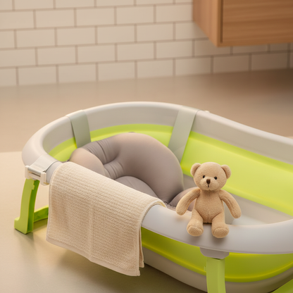Foldable Baby Bath Tub With Digital Thermometer