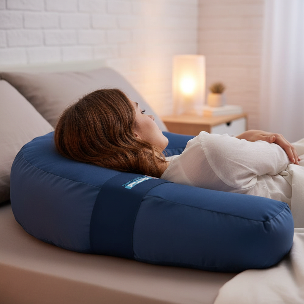 Side Sleeper Pro Memory Foam Pillow, Durable Soft Touch Material, Comfortable Night Support Cushion for Bed