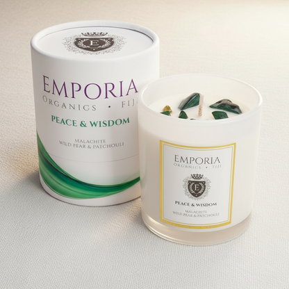 Emporia Organics Fiji Peace & Wisdom Scented Soy Candle 230g