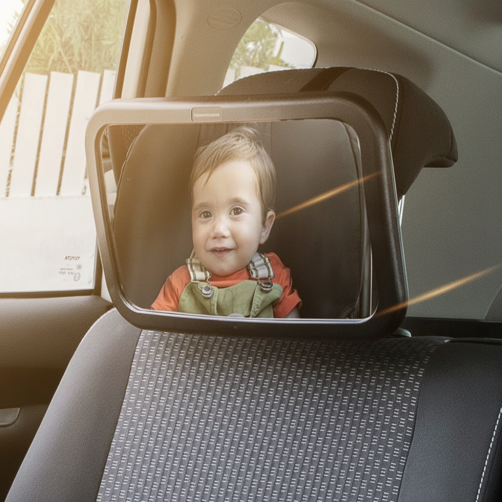 Rearview Baby Mirror For Car Rear Seat - Wide Angle Shatterproof Acrylic Mirror With 360° Rotation
