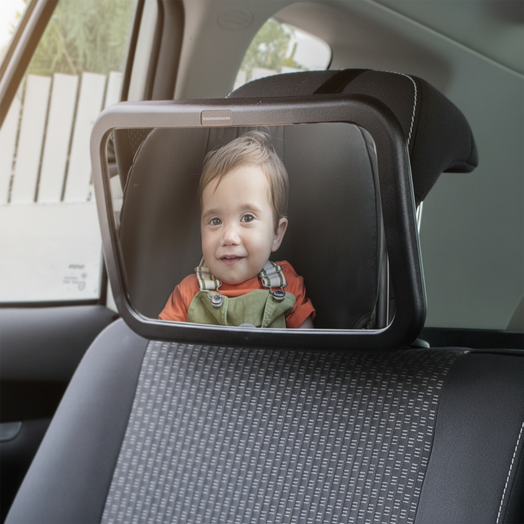 Rearview Baby Mirror For Car Rear Seat - Wide Angle Shatterproof Acrylic Mirror With 360° Rotation