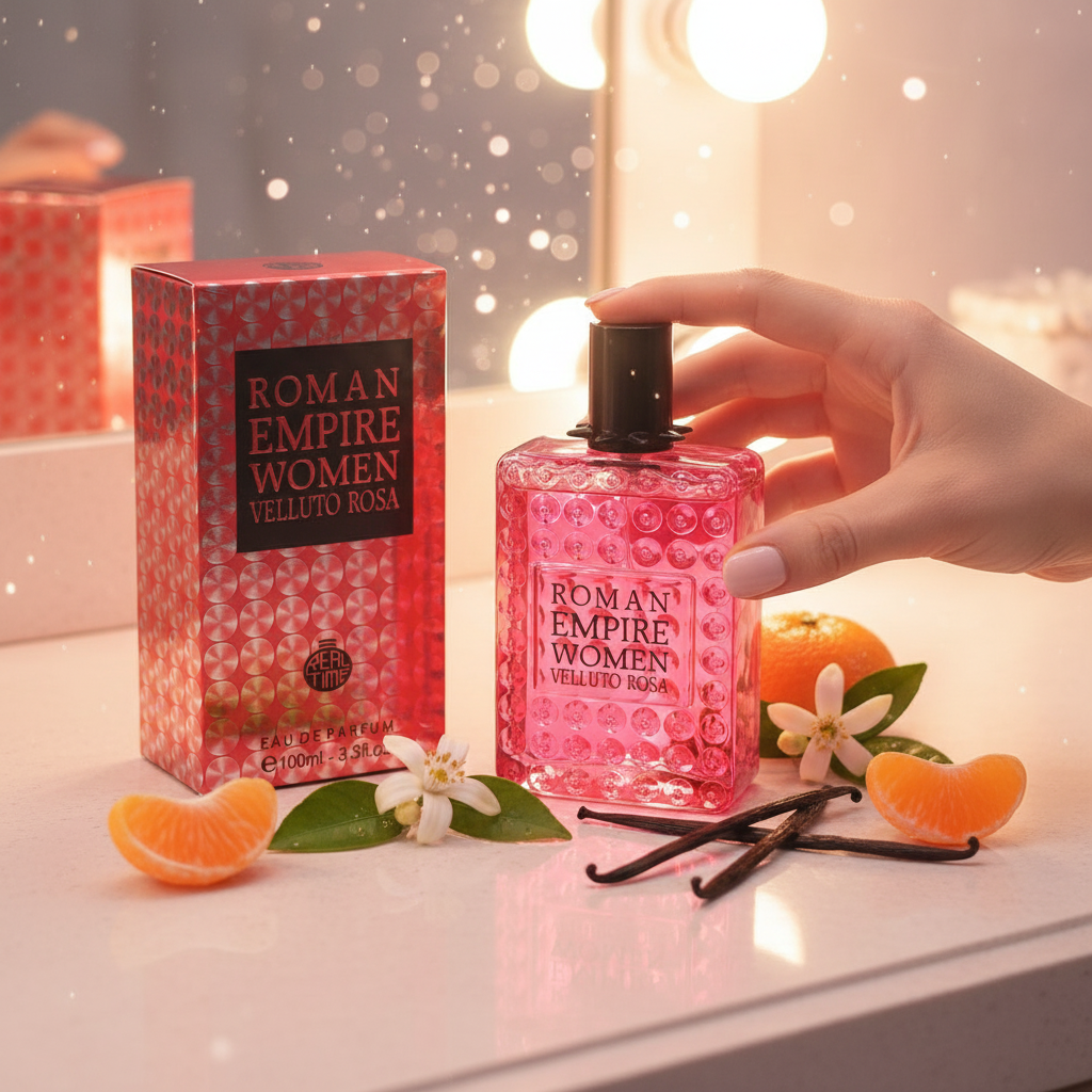 Real Time Roman Empire Velluto Rosa EDP 100ml – Floral Gourmand Women's Perfume