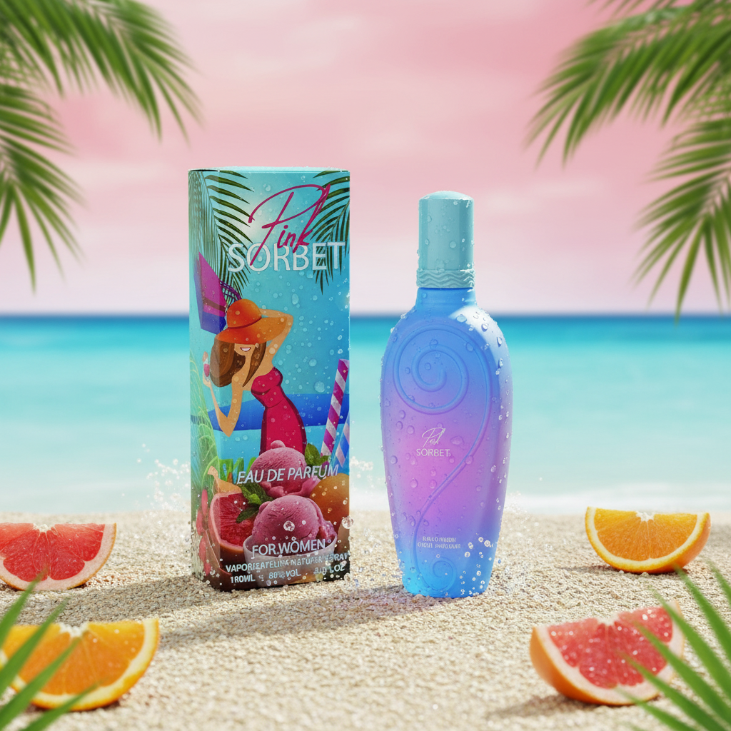 Real Time Pink Sorbet EDP 100ml – Fruity Floral Fresh Women's Perfume