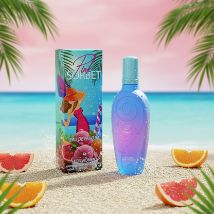 Real Time Pink Sorbet EDP 100ml – Fruity Floral Fresh Women's Perfume